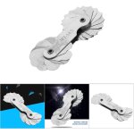 Jauge de filet de rayon en acier inoxydable, outil de mesure convexe concave interne externe (r7 - 14. ...