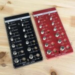 Jauge de filetage ? �crous / boulons sae et m�triques, 16 et 15 tailles, acier inoxydable(jauge de filetage ...