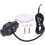 Jauge d'indicateur de compteur de batterie led 12v 24v pour chariots de golf, moto marine, camion atv ...