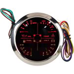 Kkmoon - jauge multifonction 4 - en - 1 85mm - niveau carburant / pression huile / temprature eau / ...