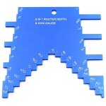 Jauge de profondeur 2 en 1 pour dfonceuse et scie  table, jauge de profondeur en aluminium pour rgler ...