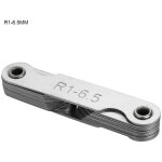 Jauge de rayon de cong� en acier inoxydable, outil de mesure concave et convexe externe et interne (r1 ...