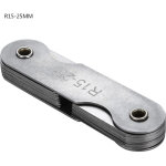 Jauge de rayon de cong� en acier inoxydable, outil de mesure concave - convexe externe et interne (r15 ...