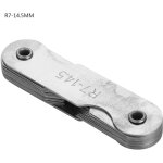 Jauge de rayon de cong� en acier inoxydable, outil de mesure concave et convexe externe et interne (r7 ...