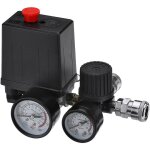 Jauges de r�gulateur de soupape de commande de pressostat de compresseur d'air 220 v 0 - 180 psi avec ...