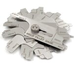 Jauge de soudure d'angle mg - 11 rl - jeu 7 pices avec marquages mtriques - mesure prcise jambe du ...