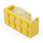 Jaune drouleur, dvidoir ruban adhsif en forme de blocs de construction, pour bureaux, restaurants, ...