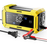 Jaunechargeur 12 v 6 a pour batteries de voiture, batteries de moto et chargeur intelligent 12 v compatible ...