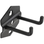 Jbm16865 hameçon 50mm à 2 griffes - noir Jbm16865 hameçon 50mm à 2 griffes - noir