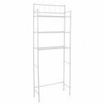 Etagre de rangement wc - l 60 x l 23 x h 160 cm - blanc - livraison gratuite