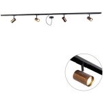 Jeana - systme sur rail spot luminaire plafond, plafonnier compatible pour led - 4 lumire - l 200 cm ...