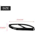 Jeffergarden 1 paire de caches de sortie d'�chappement noirs pour mercedes - benz glc c classe e c207 ...