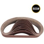 Jeffergarden lot de 10 bandes abrasives 30 x 330 mm, grain 800, pour ponceuses rotatives