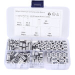 Jeffergarden 180pcs kit de manchons de boucle de sertissage 6 - taille en aluminium � double barillet ...