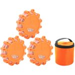 Jeffergarden lot de 3 feux de signalisation routi�re led, 9 modes d'�clairage, �tanches et r�sistants ...