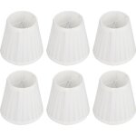 Jeffergarden lot de 6 abat - jour en tissu pour lustre, applique murale ou lampe, idal pour la dcoration ...