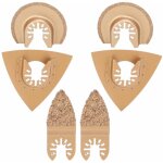 Jeffergarden lot de 6 lames de scie � pointe en carbure, outil oscillant multifonction, fournitures pour ...