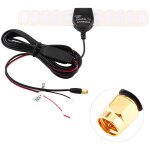 Jeffergarden antenne de voiture, antenne active portable pour amplification du signal tv numrique, connecteur ...