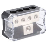 Jeffergarden bloc de distribution d'�nergie 1 voie en 4 voies, bote de connexion de r�partiteur d'ampli ...