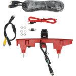 Jeffergarden cam�ra de recul avec feu stop, grand angle 170 �, montage haut, arr�t de remplacement pour ...