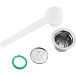 Jeffergarden capsule � caf� rechargeable et r�utilisable en acier inoxydable, compatible avec les machines ...