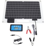 Jeffergarden ?chargeur de batterie solaire 100w ? panneau monocristallin 12v / 24v, double usb, contr�leur ...