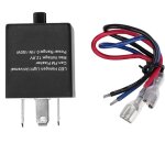 Jeffergarden clignotant led, relais clignotant noir pour moto