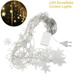 Jeffergarden guirlande lumineuse led flocons de neige pour no�l