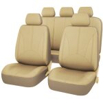 Jeffergarden housse de si�ge auto universelle en cuir respirant, ensemble complet d'accessoires d'int�rieur ...