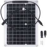 Jeffergarden kit solaire flexible compact 18 v 15 w pour recharger une batterie, cam�ra de s�curit�, ...