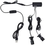 Jeffergarden lampe led ronde, petite, � intensit� variable, aliment�e par usb, pour vitrine, armoire ...