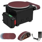 Jeffergarden micro - polisseuse �lectrique � double usage, batterie au lithium 6000 w, meuleuse � disque ...