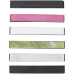 Jeffergarden pierre � aiguiser, 6pcs 80010000 grit sharpening stones set couteau whetstone oilstone sharpener ...