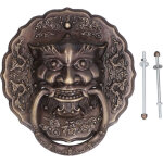 Jeffergarden poign�e de heurtoir de porte noire, accessoire de quincaillerie � double traction en laiton ...