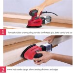 Jeffergarden ponceuse �lectrique compacte de pr�cision, 14 000 tr / min, 20 feuilles abrasives, port ...