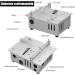 Jeffergarden scie circulaire de table �lectrique multifonctionnelle 96 w, petite scie de bricolage domestique ...