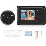 Jeffergarden - sonnette vido 2, 4 pouces, vision nocturne, appareil photo numrique lcd avec objectif ...