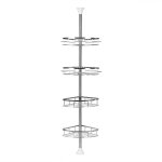 Étagère de douche télescopique re murale pour salle de bain acier inox. Étagère de douche télescopique re murale pour salle de bain acier inox.
