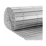 Jet7garden - canisse en pvc gris perle double face qualit + 1. 80 x 2. 5 m
