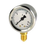 Manomtre  bain de glycrine - plage 0  6 bar - diamtre 63 mm