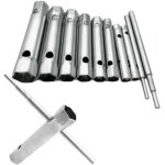 Jeu de 10 cl�s serre - tubes 6 � 22 mm, cl�s serre - tubes, cl�s � bougies pour serrage des bougies, ...