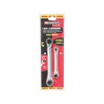 Jeu de 2 cl�s a cliquet cuatro facom - 8 - 19 mm - argent