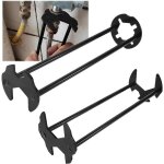 Jeu de 2 cl�s de robinet, cl�s � molette en m�tal de haute qualit�, 7 cl�s de robinet d'�vier � �crou ...