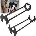 Jeu de 2 cls de robinet, cls  molette en mtal de haute qualit, 7 cls de robinet d'vier  crou ...