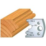 Jeu de 2 fers profil�s acier ht 40 x 4 mm - n�036 astragale - outil de menuiserie - diamwood