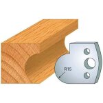 Jeu de 2 fers profils acier ht 40 x 4 mm - n065 gorge 15 mm - outil de menuiserie - diamwood