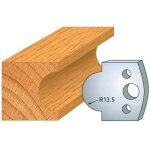 Diamwood jeu de 2 fers profil�s acier ht 40 x 4 mm - n�118 gueule de loup - 40 mm - 40 mm x 4 mm - 4 ...