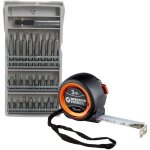 Jeu de 25 embouts de vissage bosch et m�tre ruban ws24 3 m