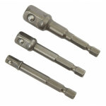 Jeu de 3 adaptateurs porte douille - tournevis porte - embout ou une perceuse visseuse - douille 1 / ...
