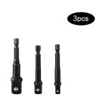 Jeu de 3 adaptateurs porte douillette, entranement 6 pans (1 / 4' = 6, 35, 1 / 2' = 9. 5, 3 / 8' = 12, ...